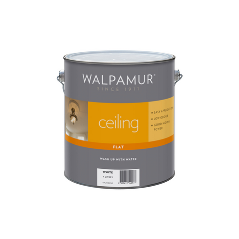 Walpamur Ceiling Paint - 4L - Water Based - Low Odour - SuperSaverAU - view 1