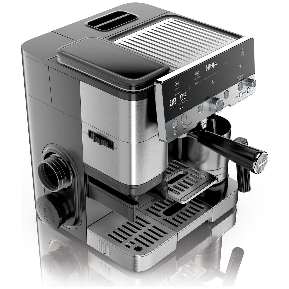 Ninja Luxe Cafe Premier Espresso Machine - Stainless Steel - Built-In Grinder and Scale - ES601ANZ