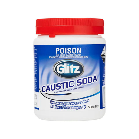 Glitz Caustic Soda 500g Sodium Hydroxide Grease Remover - SuperSaverAU - view 1