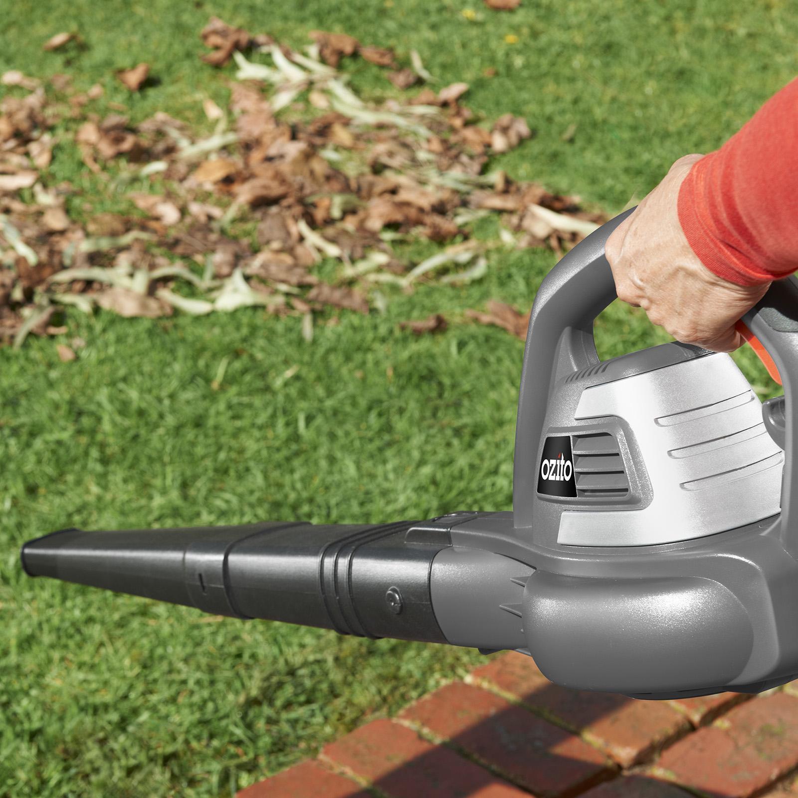 Ozito 1800W Corded Electric Blower, 320km/h Air Speed, Trigger Start BLW-1800