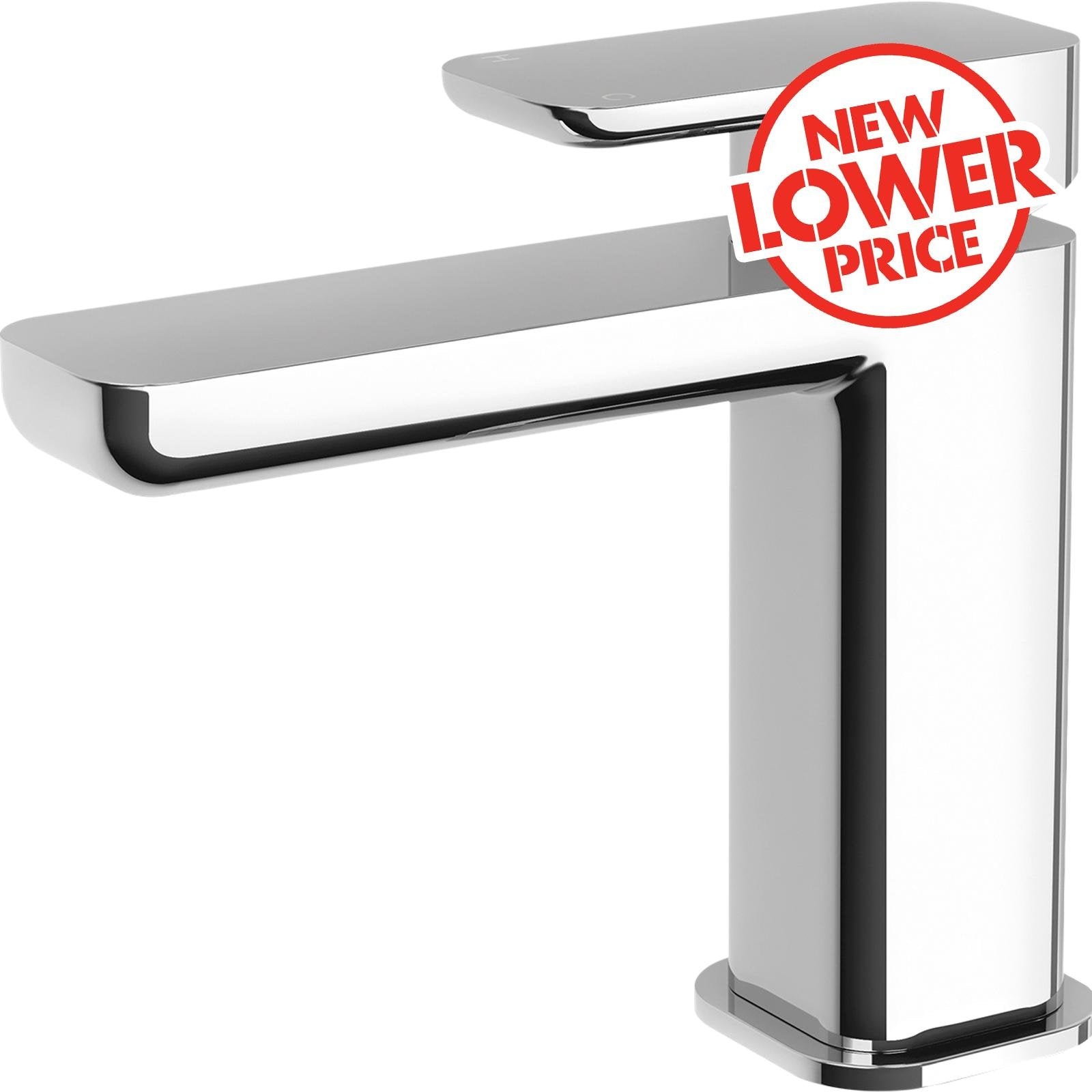Mondella Overture Basin Mixer Chrome Lead Free Brass 99mm Spout 5 Star WELS