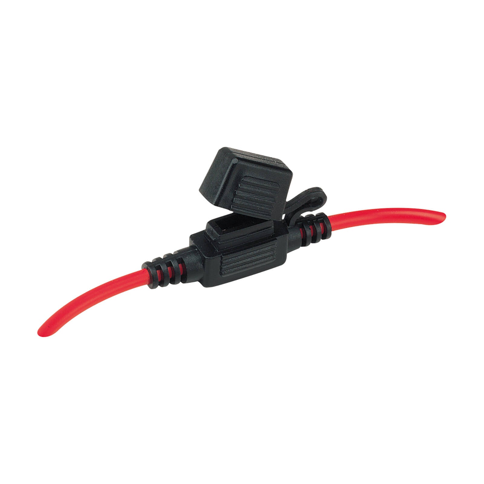 Narva 30A Mini Blade In-Line Fuse Holder Black Weatherproof Cap Plastic