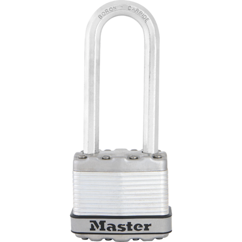 Master Lock 45mm Magnum Padlock with 64mm Extra Long Shackle Laminated Steel