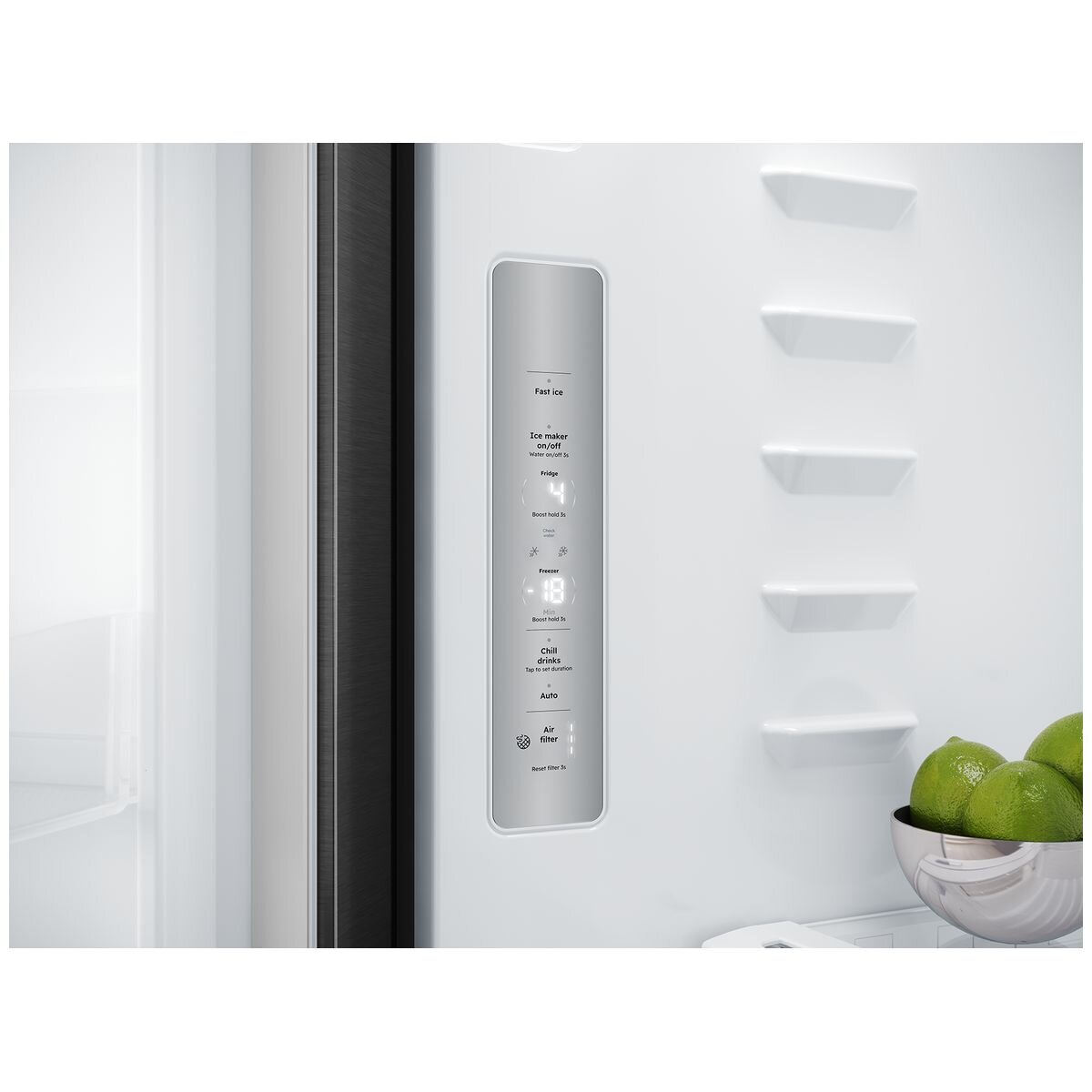 Westinghouse 564L French Door Fridge - Matte Charcoal Black, Non-Plumbed Water Tank, AutoIce - WQE5760BB