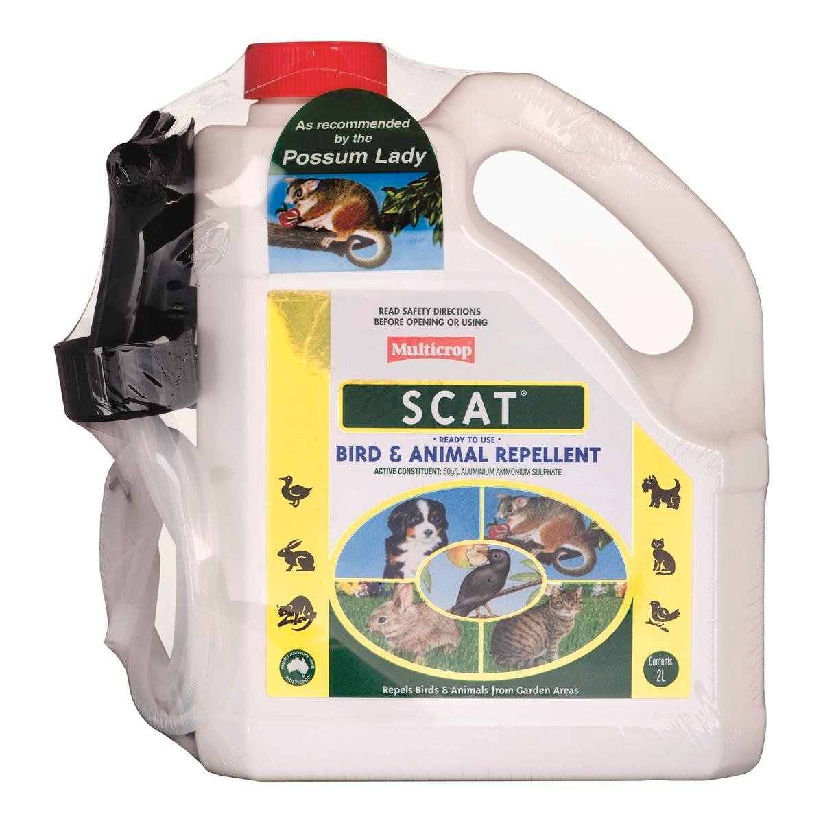Multicrop Scat Ready To Use Animal Repellent 2L - Possum, Bird & Rodent Spray