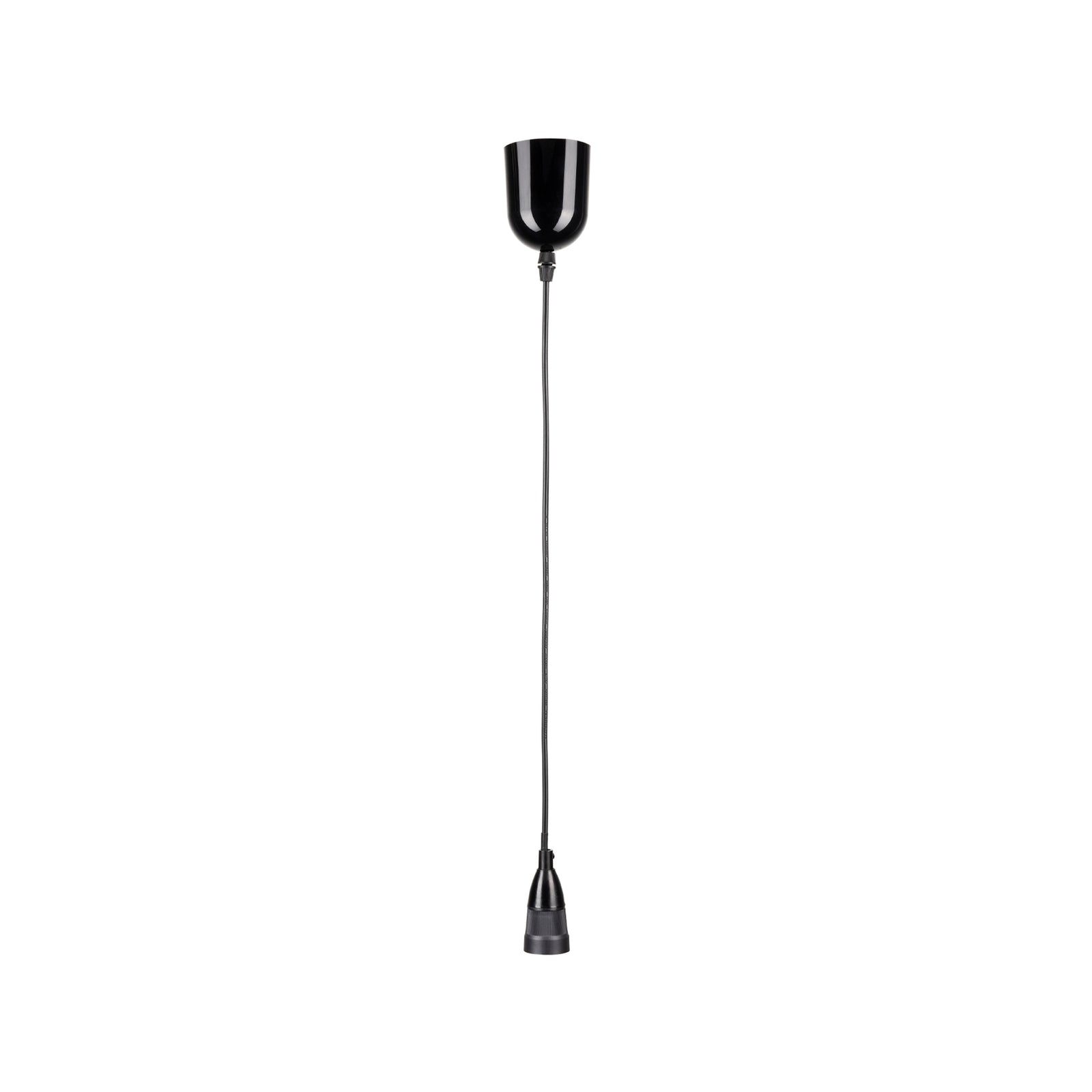 Brilliant Black D.I.Y. Pendant Light Suspension Kit, 690mm, B22, Plug-In, 60W Max
