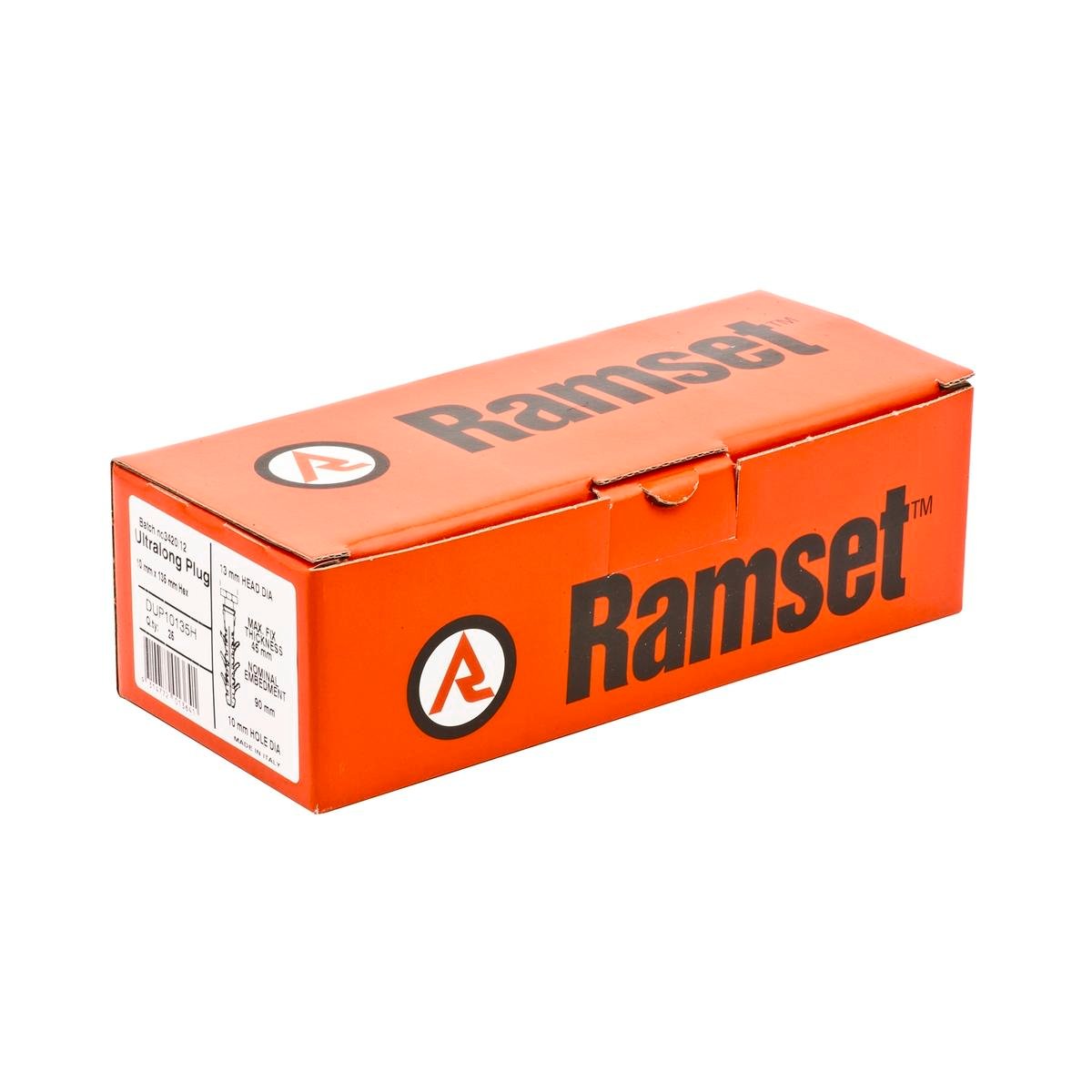 Ramset RamPlug Ultra Long 10 x 135mm Nylon Wall Plug, 25 Pack