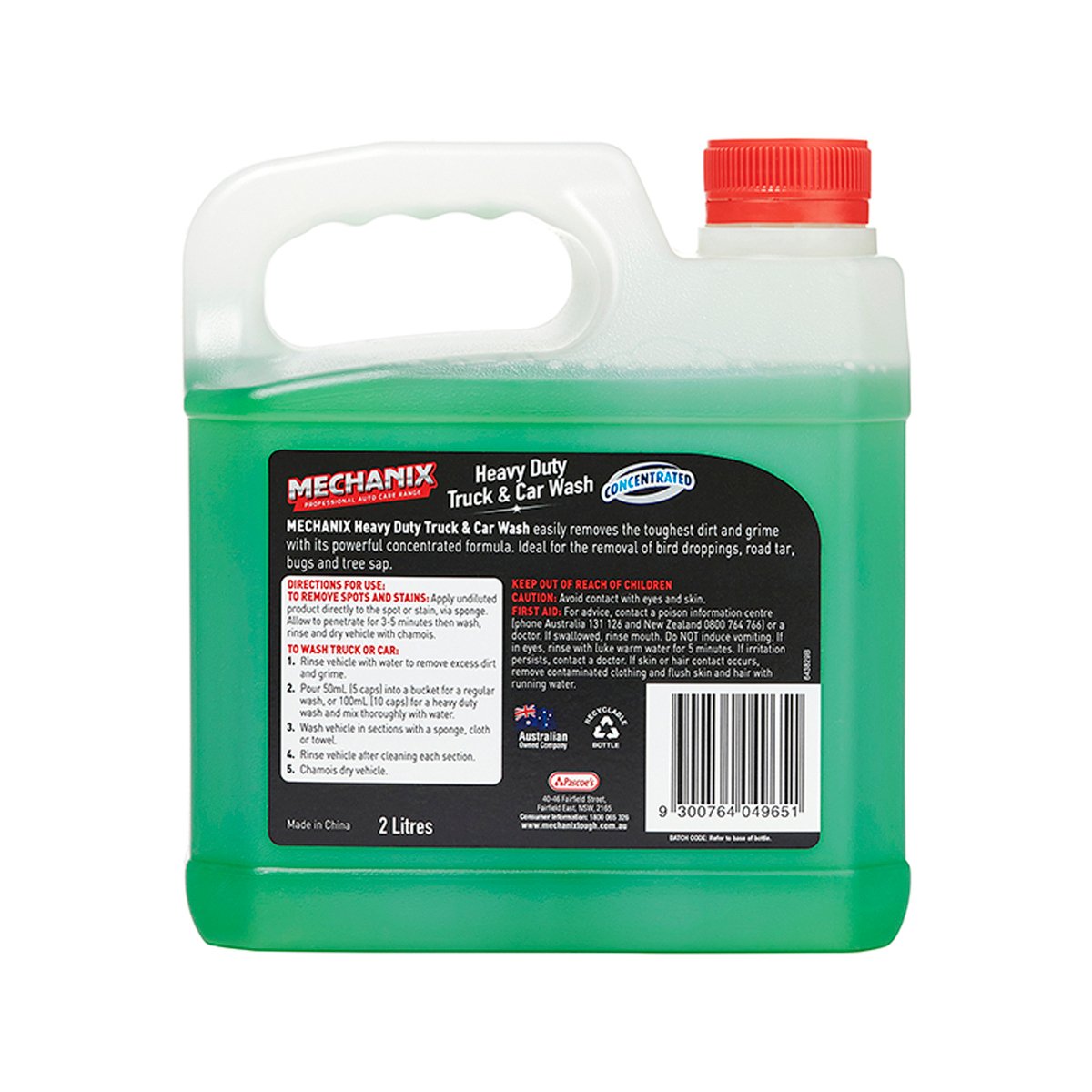 Mechanix 2L Heavy Duty Truck and Car Wash - Concentrated Formula - Safe For All Finishes - SuperSaverAU - view 2