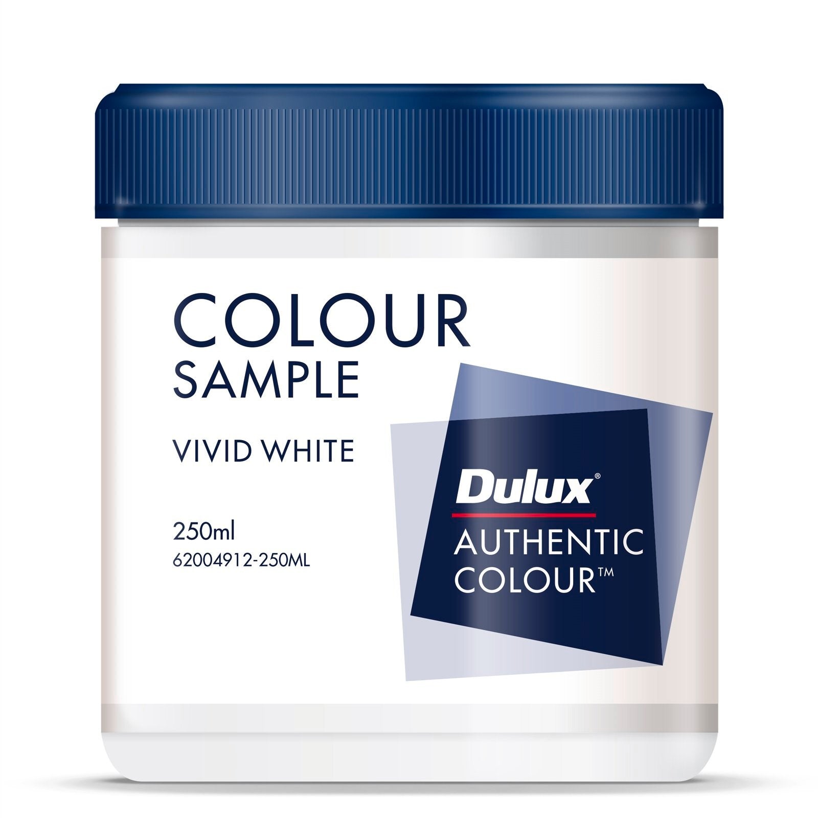 Dulux Sample Pot 250ml White, Water Based Low Sheen, Interior Colour Tester
