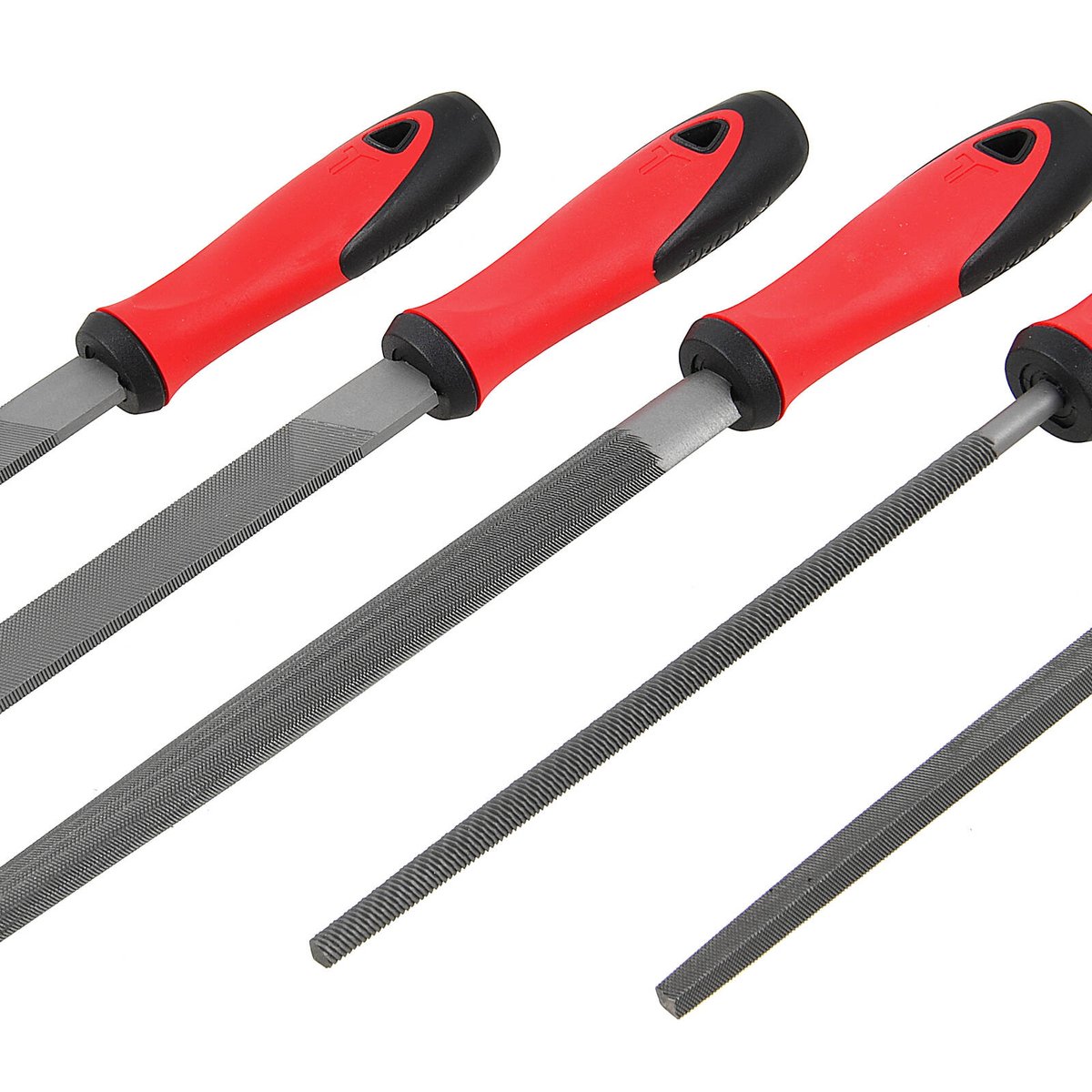 Trojan 5 Piece File Set 200mm with Mill, Flat, Half Round, Round and Square Files