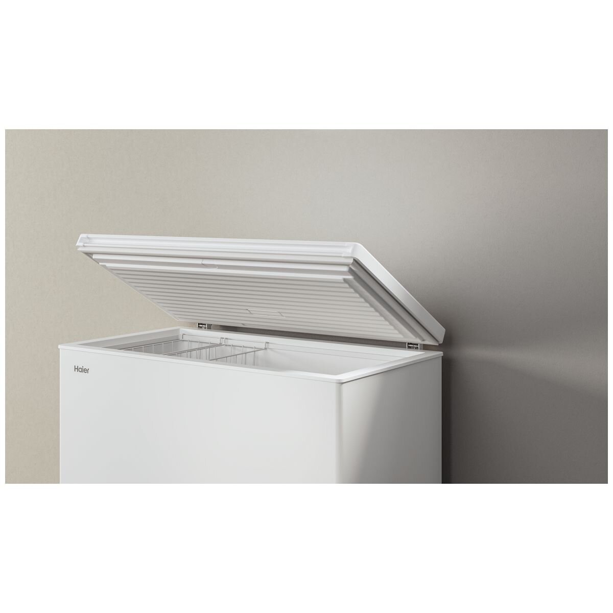 Haier 301L Hybrid Chest Freezer - White, Four-Sided Cooling, 5.5 Star Energy Rating - HCF300W