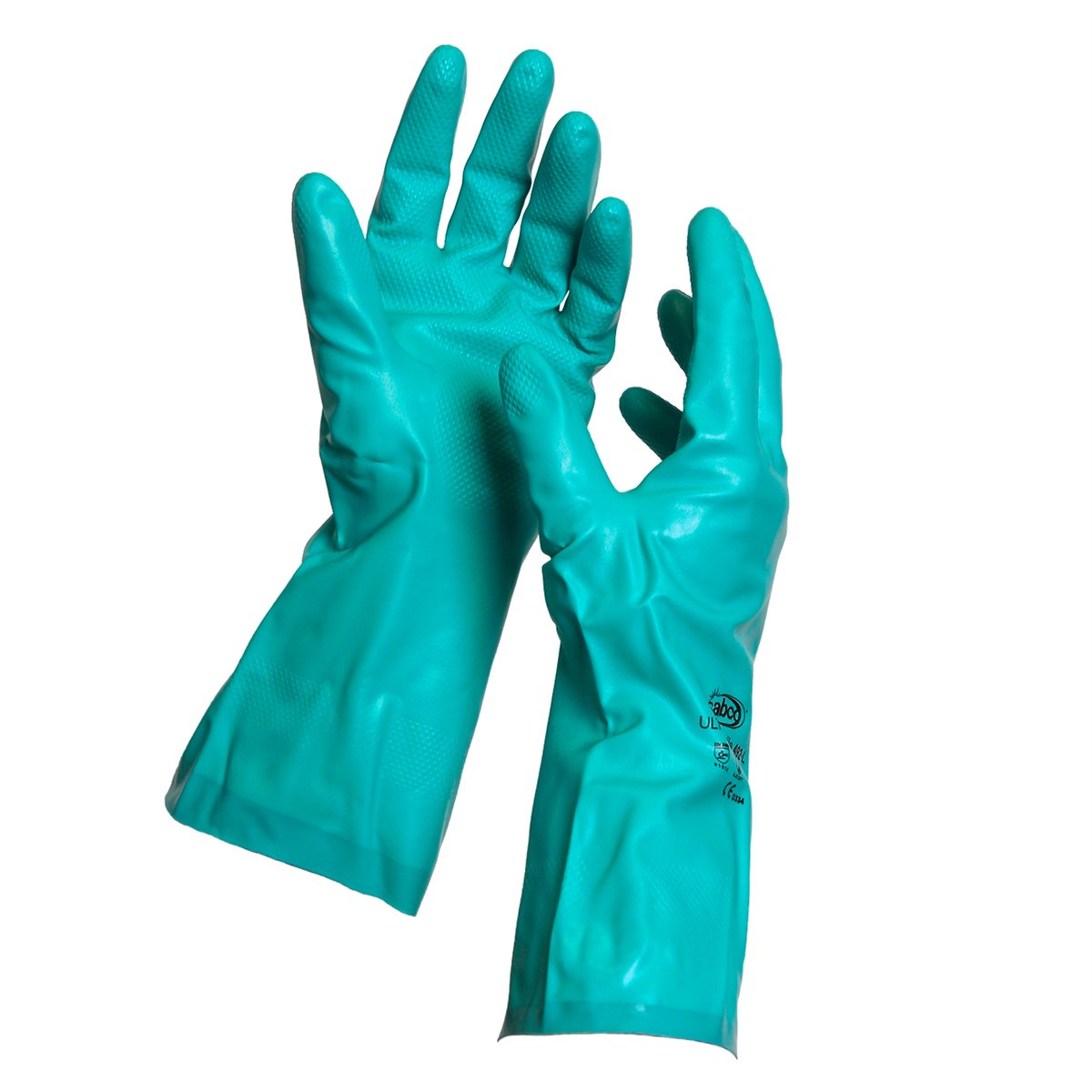 Sabco Professional Nitrile Chemical Resistant Gloves Medium 1 Pair Green
