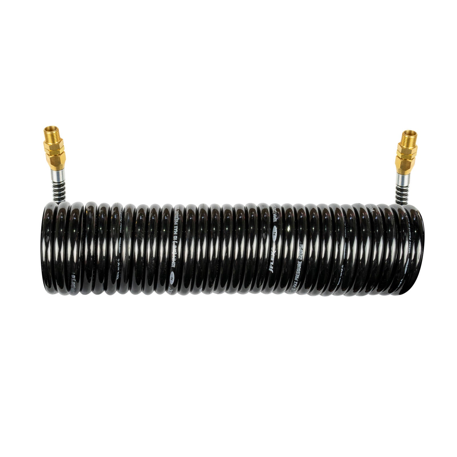 JFLEX 10mm x 7.5m Polyurethane Recoil Air Hose with Anti-Kink Wire Sheath