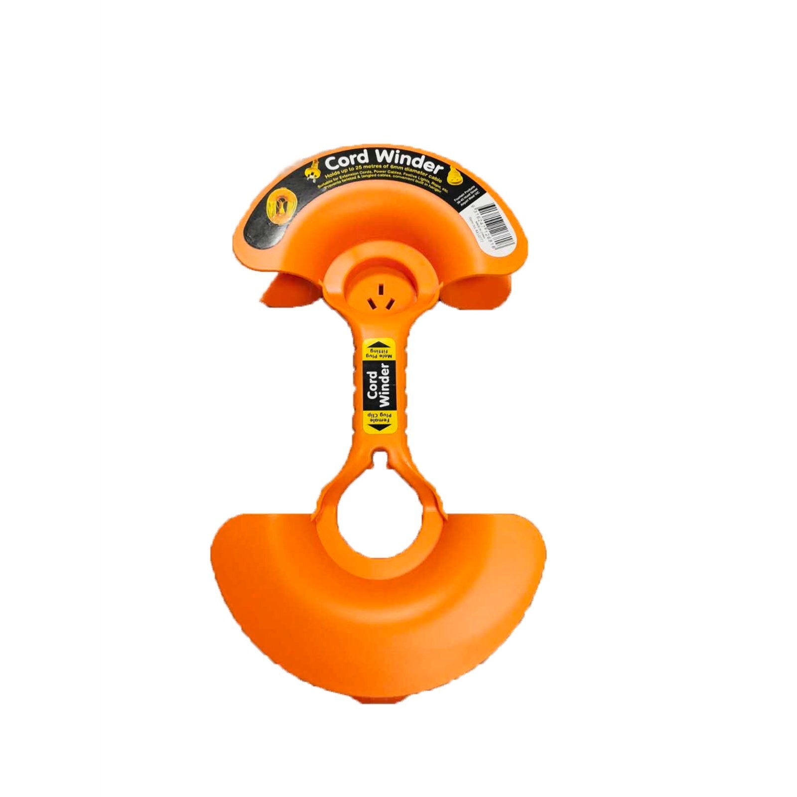 Fountain Products Extension Lead Holder Cord Winder, Indoor/Outdoor, Orange
