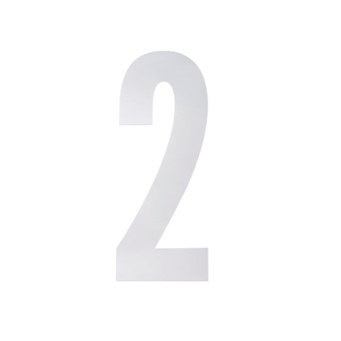 Sandleford 175mm White Vinyl Self Adhesive Wheelie Bin Number 2 Weather Resistant