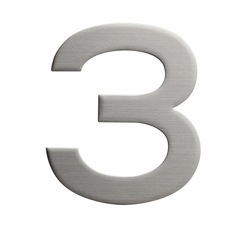 Sandleford 150mm Stainless Steel Plaza House Number 3