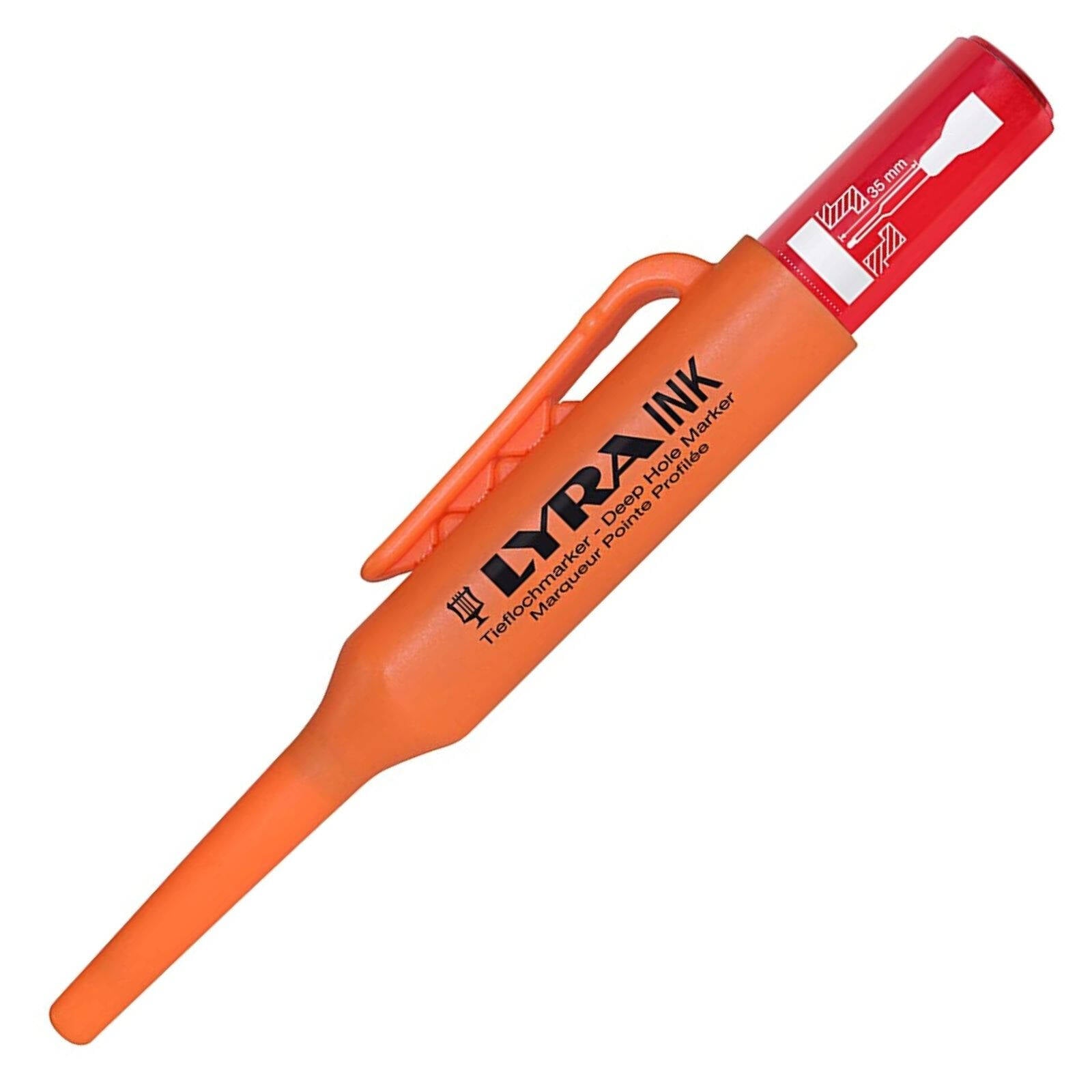 Lyra Red Deep Hole Permanent Construction Marker