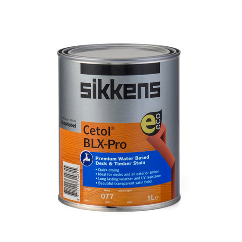 Sikkens Cetol BLX-Pro 1L Pine Timber Stain - Water Based, UV Resistant, Waterproof Exterior