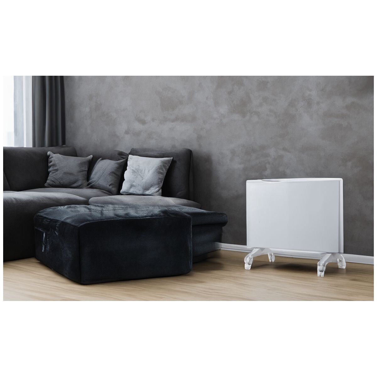 Rinnai 1000W Slimline Electric Panel Heater - Wi-Fi Smart Control, 24-Hour Timer, White - FEPH10WF