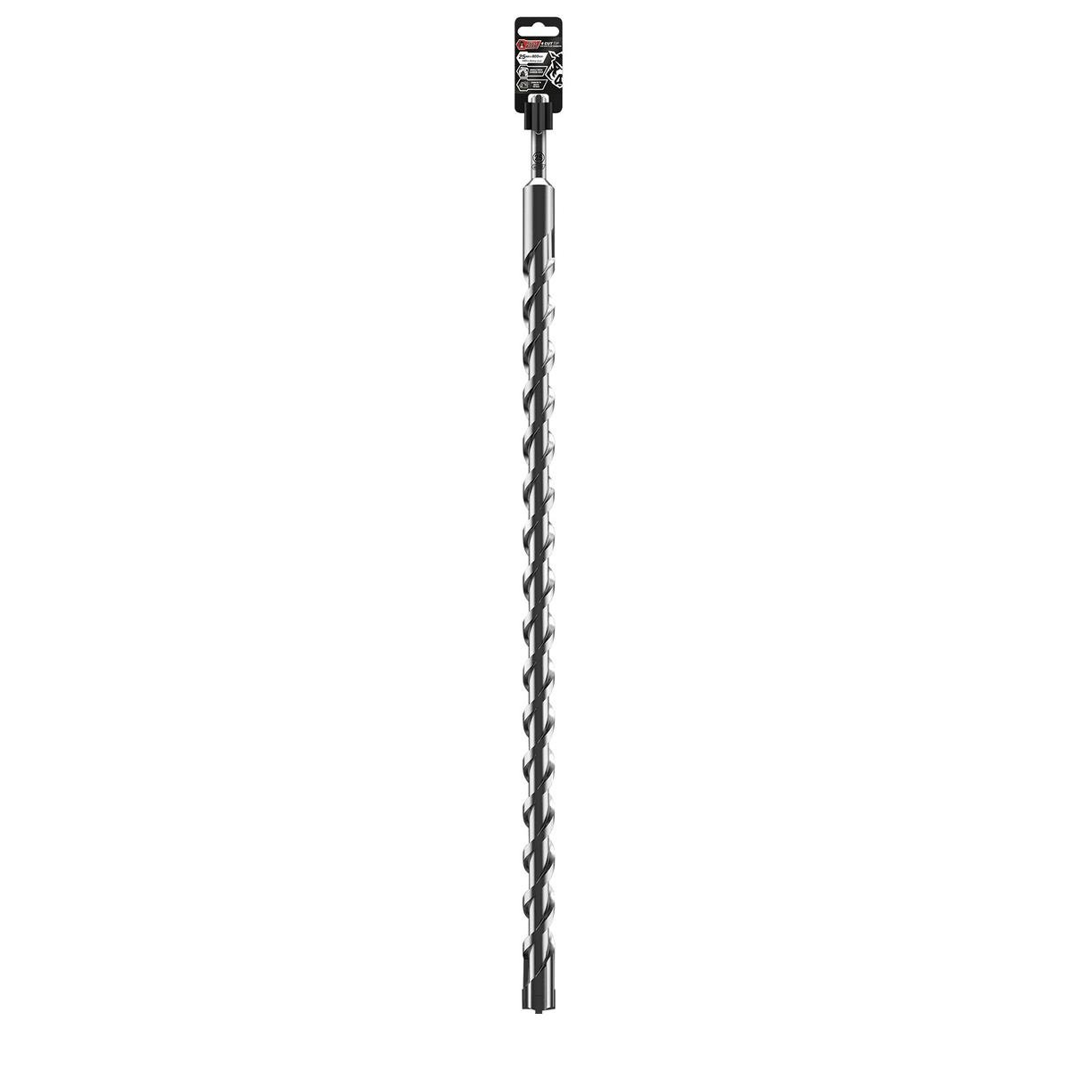 Full Boar 4 Cut Tip Drill Bit - 25mm x 600mm - Carbide - Concrete Use - SuperSaverAU - view 1