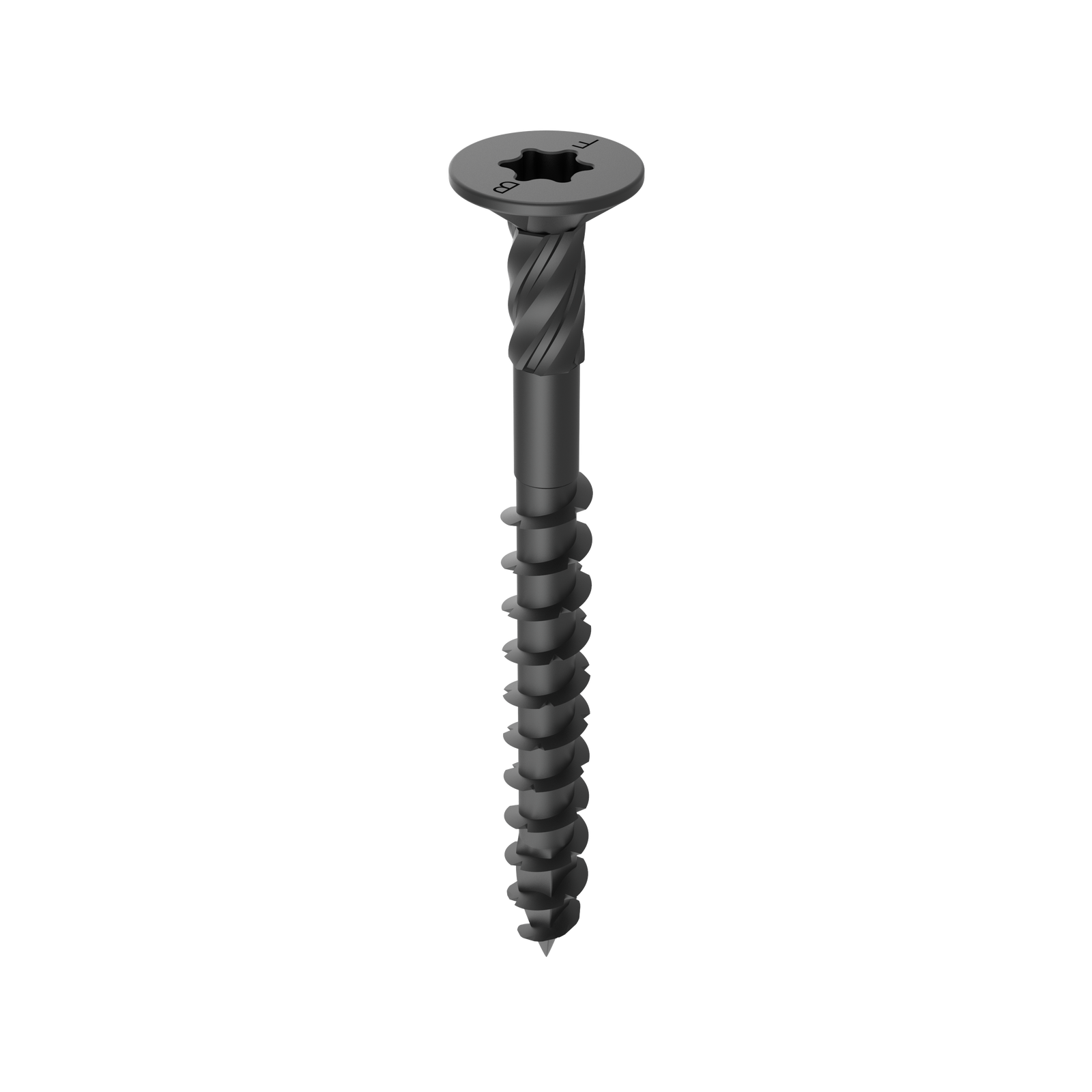 Bremick XTP 14g x 75mm Carbon Steel T40 Bugle Batten Screws Technoguard Black 500 Pack