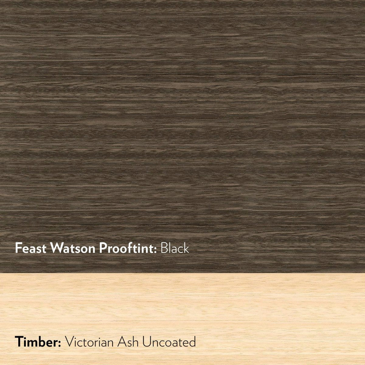 Feast Watson 250ml Black Prooftint Interior Timber Stain - Oil Based, Splatter Resistant