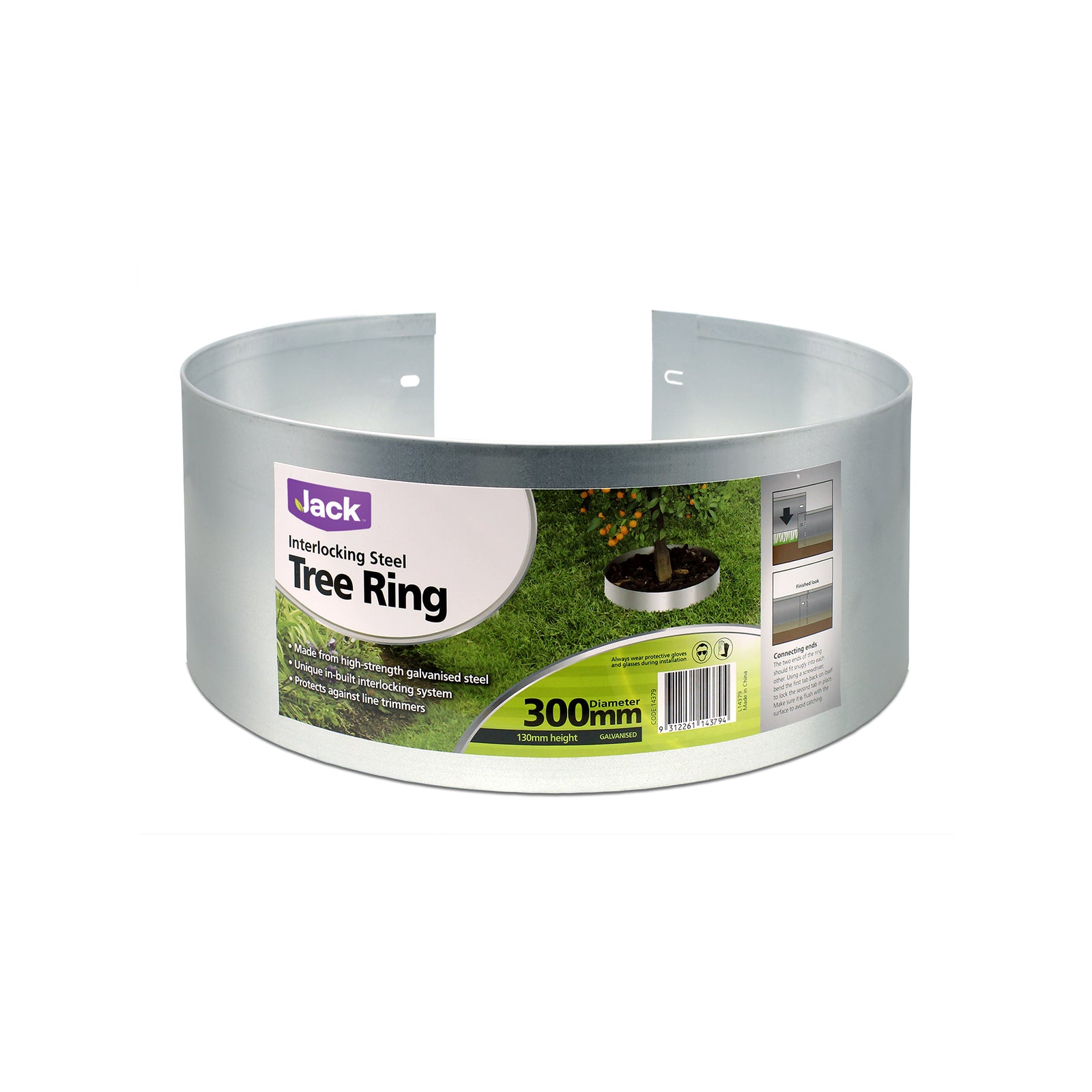 Jack 300mm Interlocking Steel Tree Ring - Garden Edging