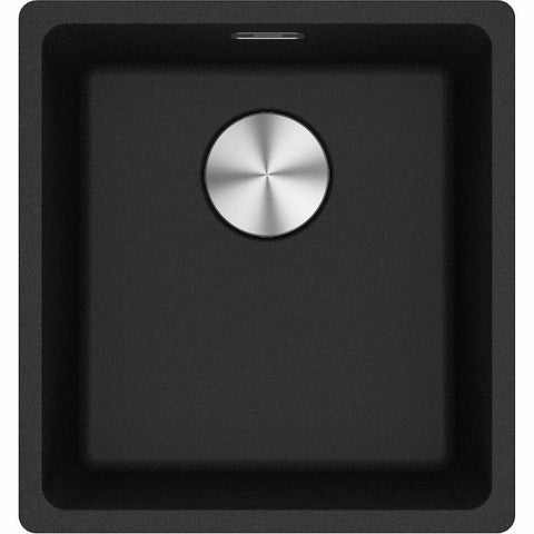 Franke Maris 370mm topmount granite sink - Onyx, extension drainer included - MRG610-37ONFPC