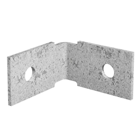 Dunnings 60 x 60 x 35mm M10 Galvanised Steel Angle Bracket
