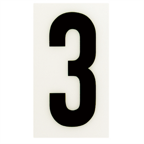 Sandleford Self Adhesive House Number 3 - 85mm - White - SuperSaverAU - view 1