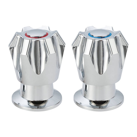 Shaw & Mason Chrome Six Point Basin Top Assembly - ABS, Pair