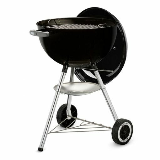 Weber Original 47cm Charcoal Kettle BBQ - Black - Built-In Lid Thermometer - One-Touch Cleaning - K1241324