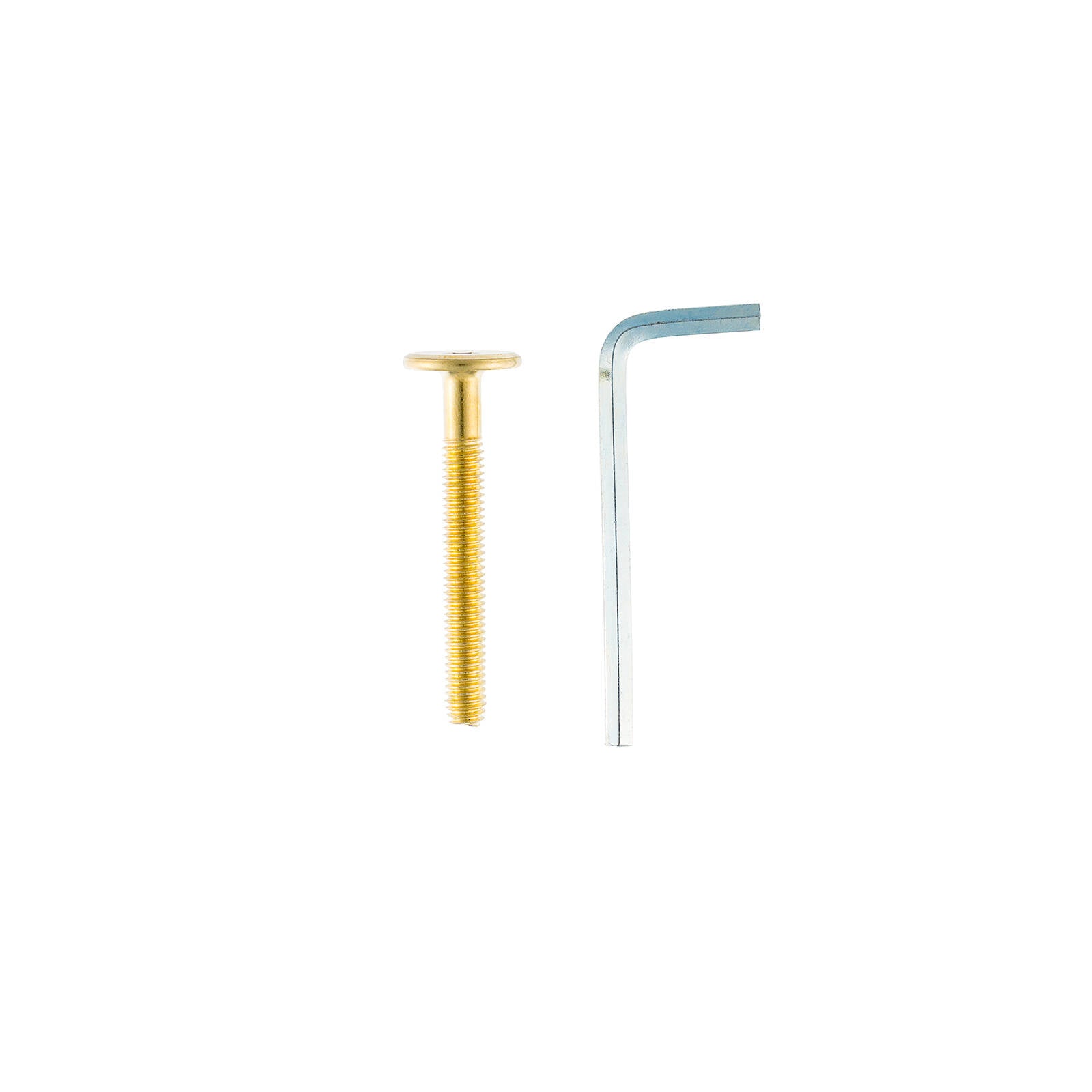 Taskmaster M6 x 50mm Electro Brass Connector Bolts - 20 Pack