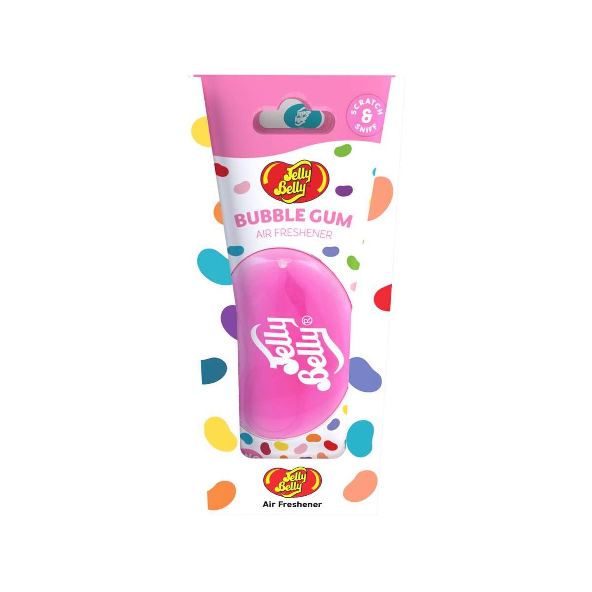Jelly Belly Bubblegum Hanging 3D Air Freshener 1 Pack