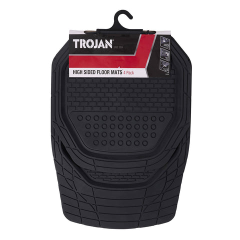 Trojan PVC Trim-to-Fit Car Floor Mats - 4 Pack