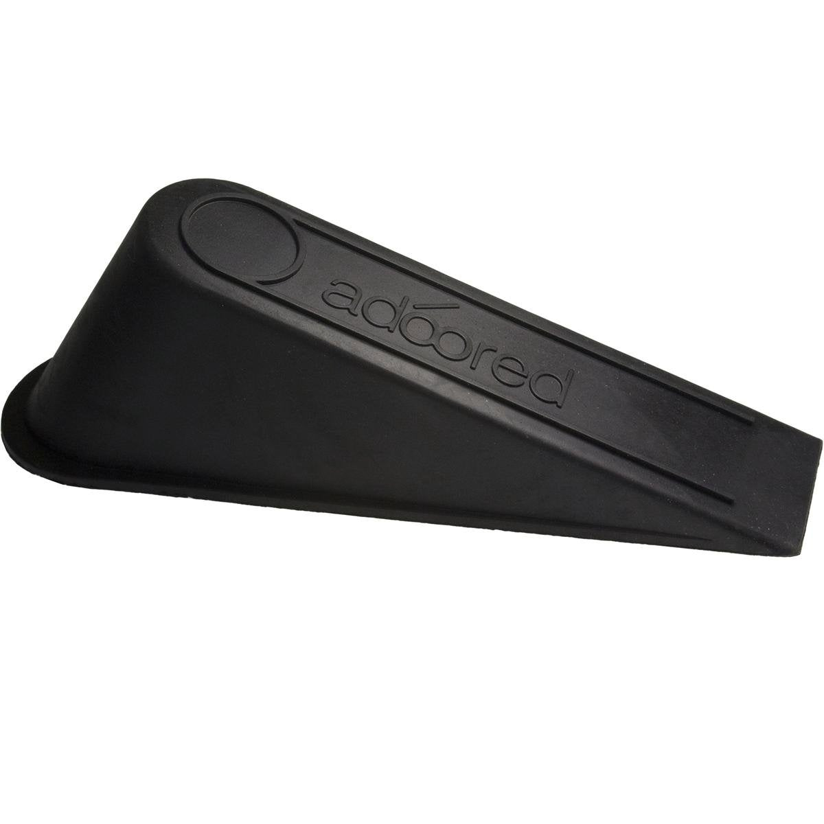 Adoored Extra Large Black Rubber Door Wedge - Interior & Exterior