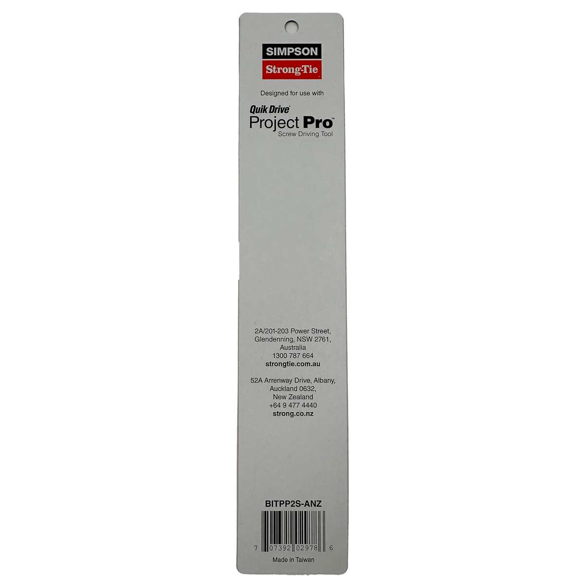 Simpson Strong-Tie 200mm SQ2 Replacement Bit for Project Pro 1 Pack