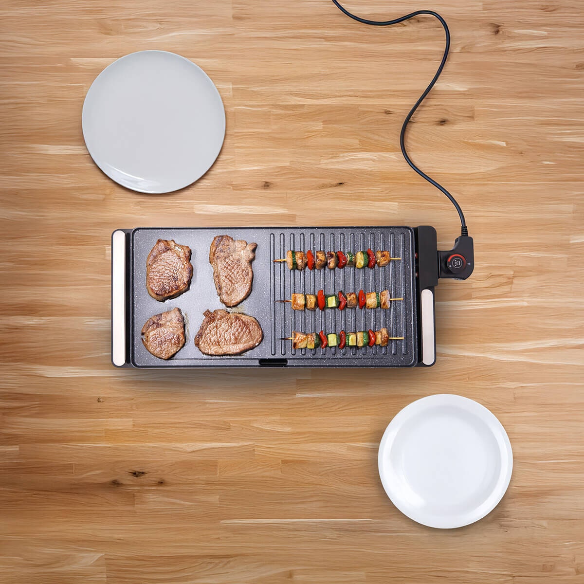 Westinghouse Portable Electric Grill - 2200W, Non-Stick Stone Finish, Removable Drip Tray - WHEG01K