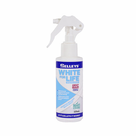 Selleys White For Life Penetrating Grout Sealer 125ml Trigger Spray Indoor