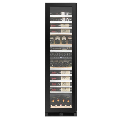KingsBottle Atelier Duo 86 Bottle Dual Zone Wine Fridge - Left Hinge - Black - KB245DX-BK-LHH