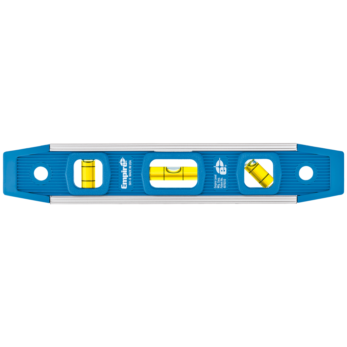 Empire 225mm Magnetic Torpedo Level, Aluminium, 3 Vials, Waterproof