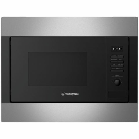 Westinghouse 25L Built-In Microwave Oven - 900W, Stainless Steel Trim - WMB2522SC