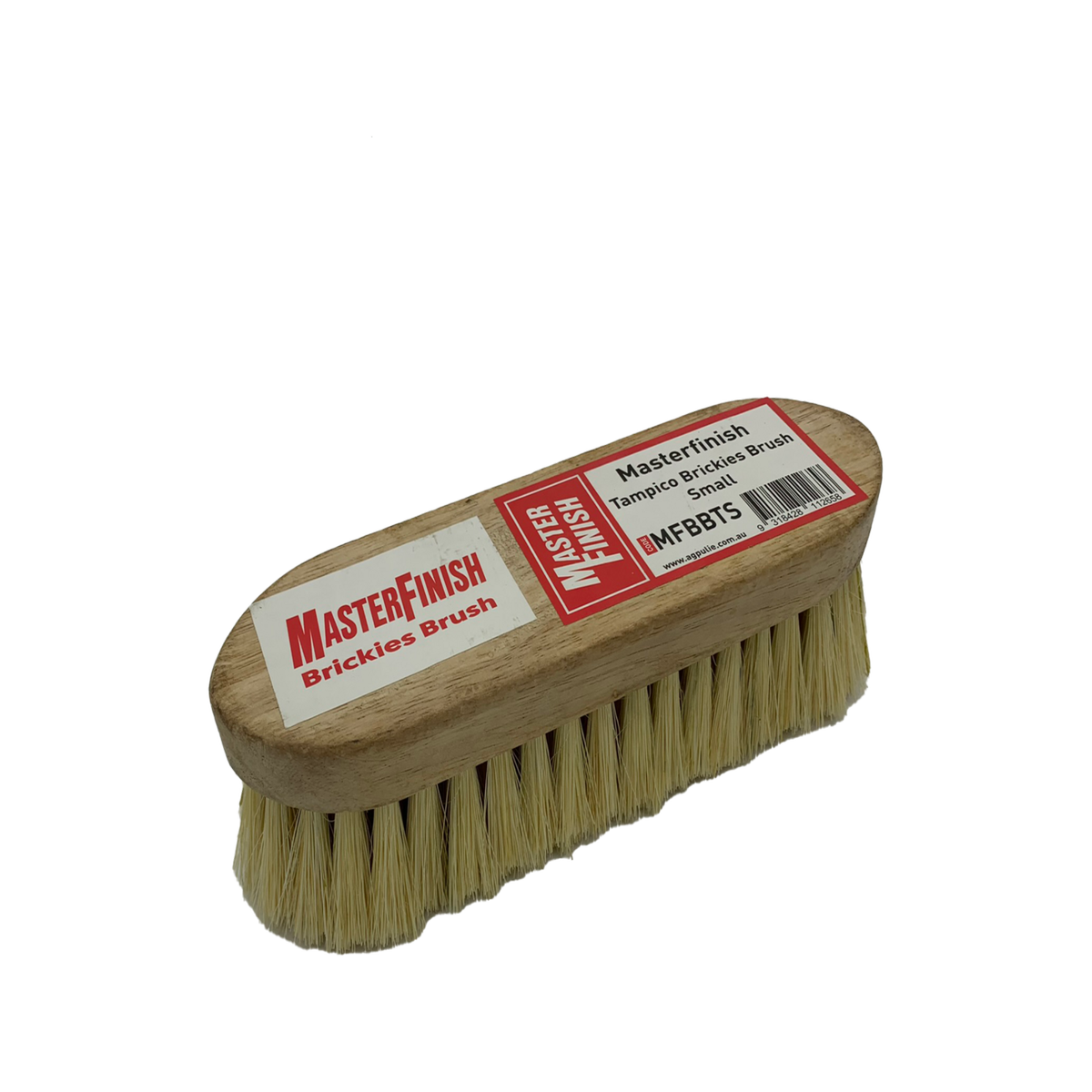 Masterfinish 21cm Tampico Brickies Brush - Natural Bristle with Wooden Stock