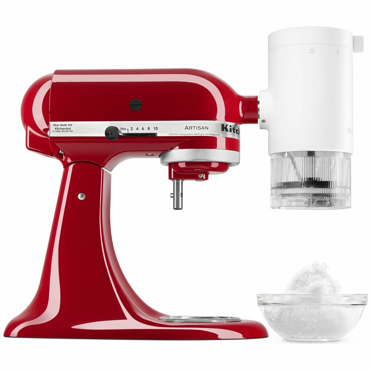 KitchenAid Ice Shaver Attachment - White - Fine and Coarse Blades - 5KSMSIA