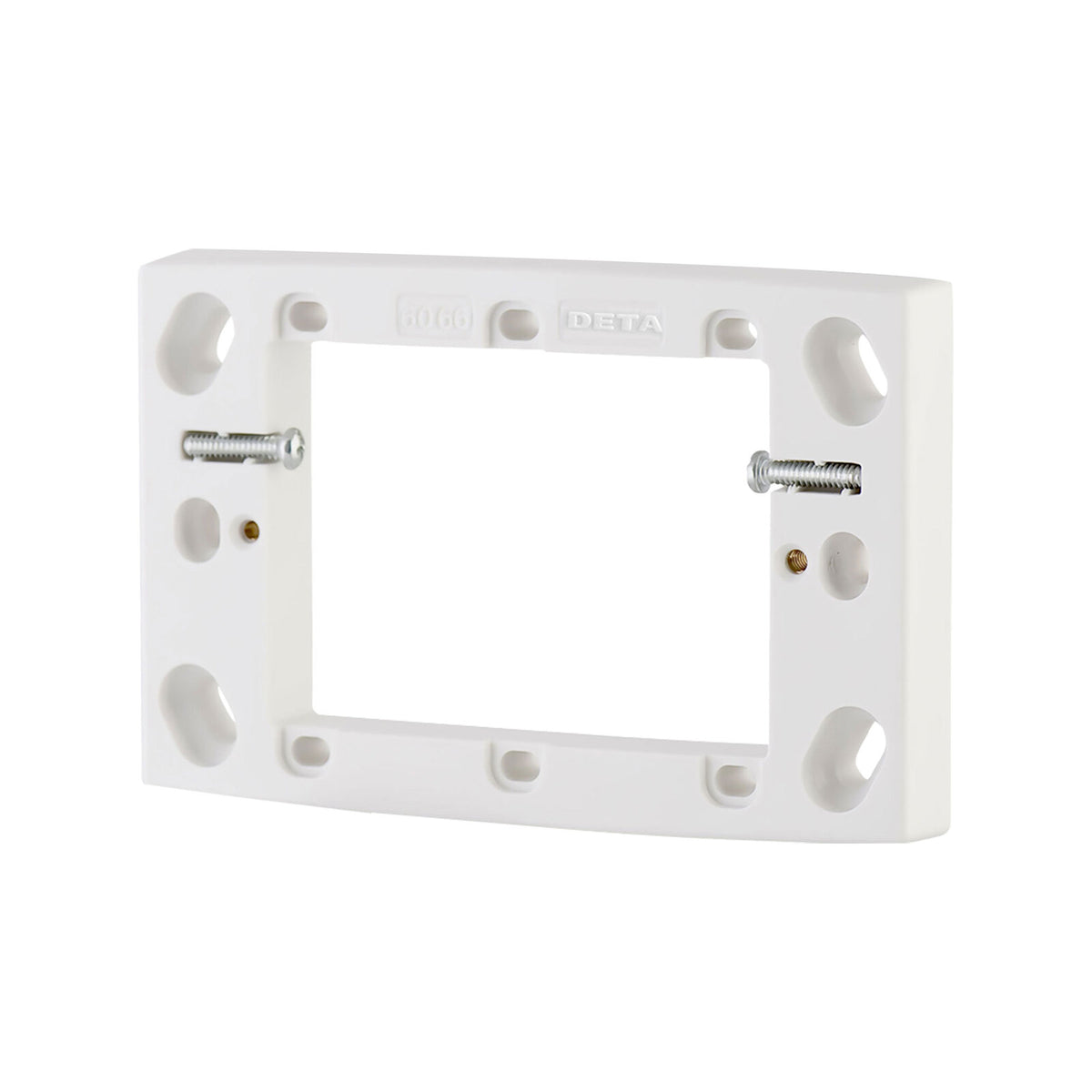 DETA Shallow Mounting Block 14mm Deep White Polycarbonate 5 Pack