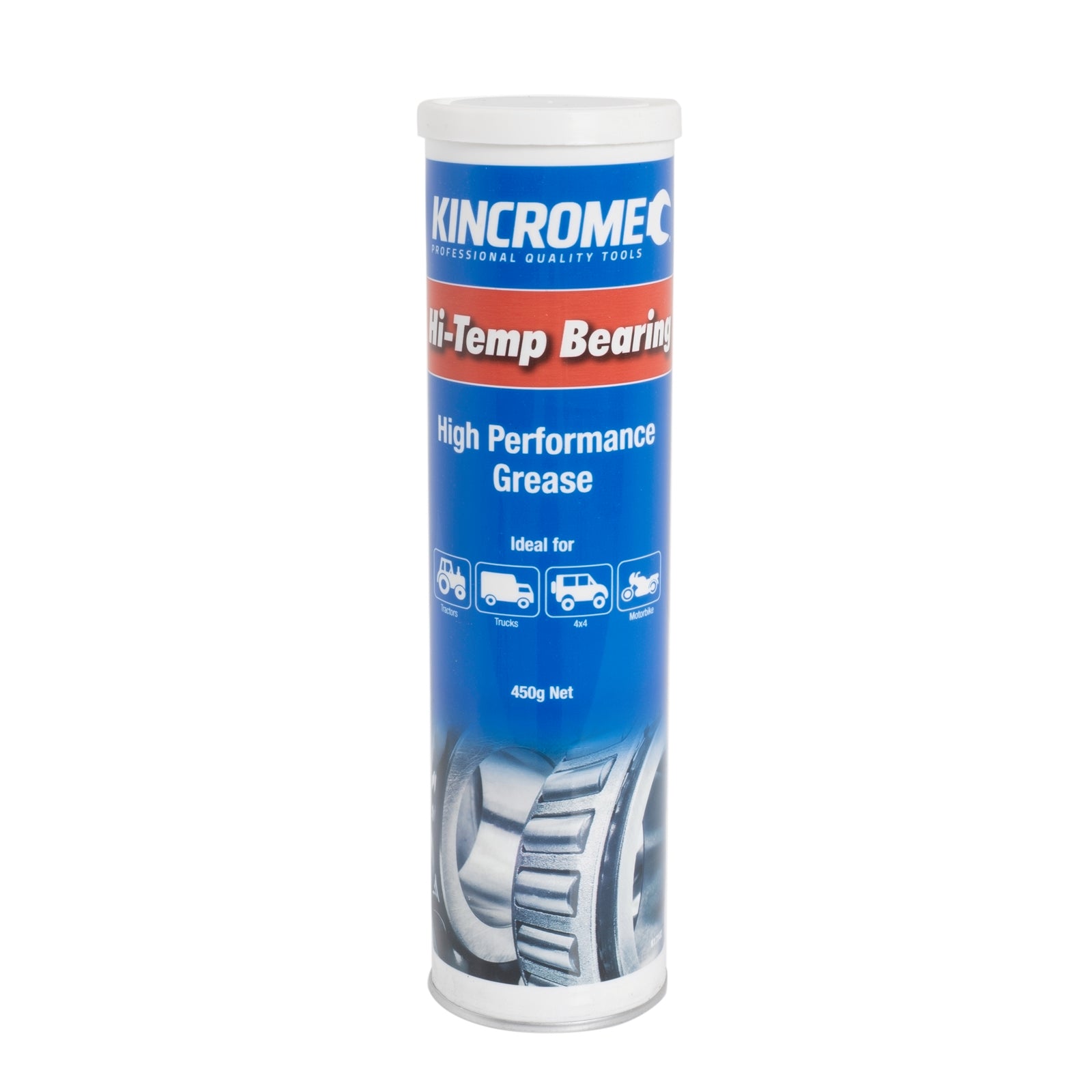 Kincrome Hi-Temperature Grease Cartridge, NLGI 2 Lithium Complex, Water Resistant, 450g