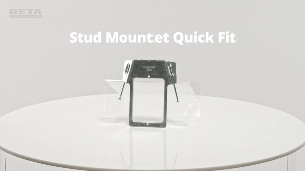 Deta Stud Mount Bracket - Quick Fit - 120mm - Galvanised Steel - Durable - SuperSaverAU - view 2
