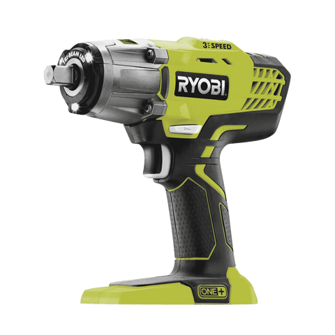 Ryobi 18V ONE+ 3 Speed 1/2" Cordless Impact Wrench, Tool Only R18IW-0