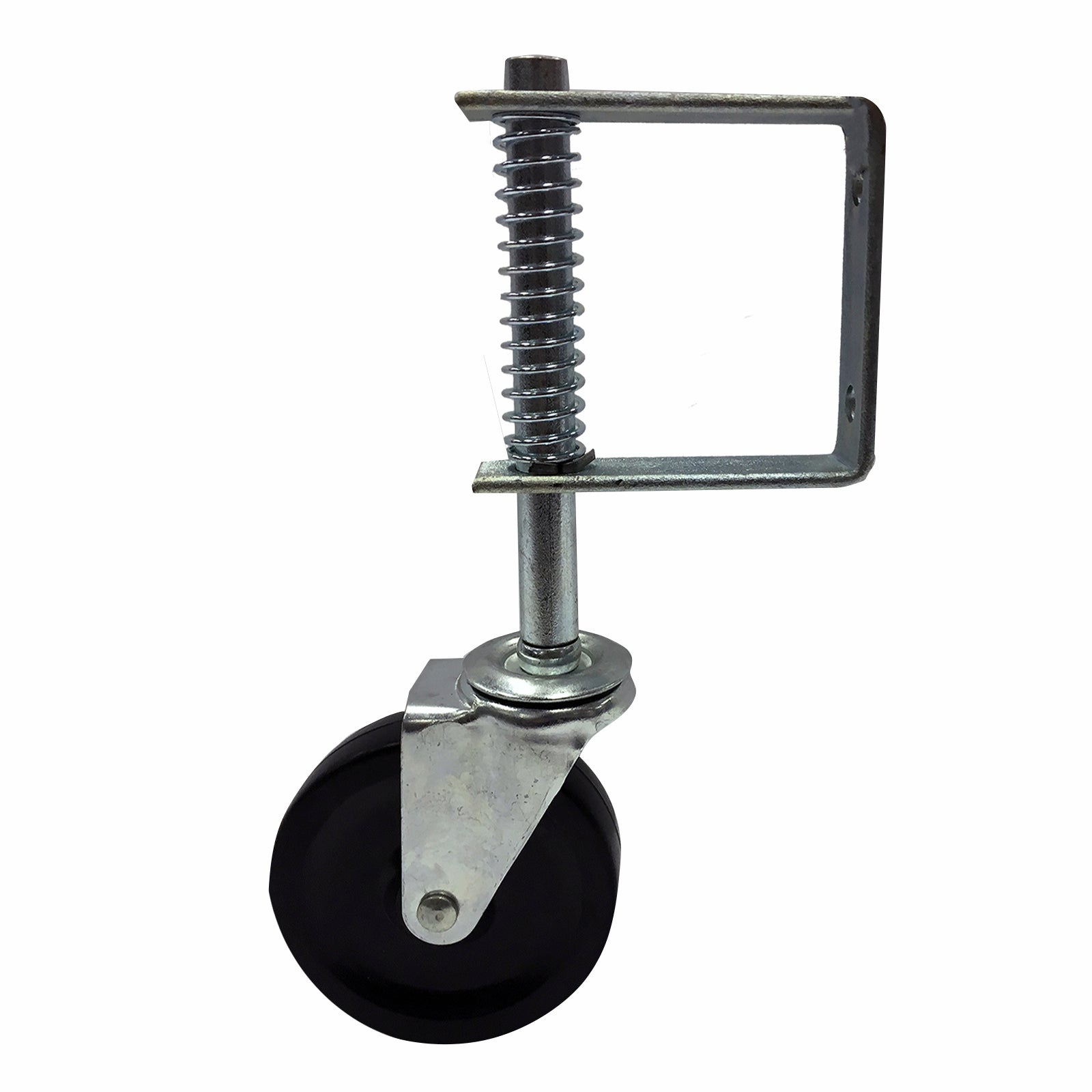 Easyroll 100mm Hard Rubber Swivel Gate Castor, Indoor Outdoor, 55kg