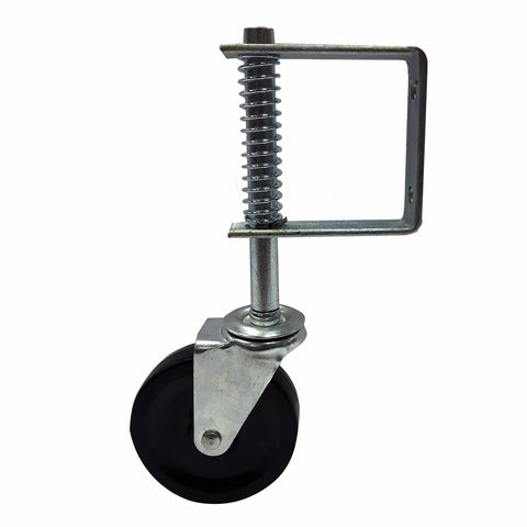 Easyroll 100mm Hard Rubber Swivel Gate Castor, Indoor Outdoor, 55kg
